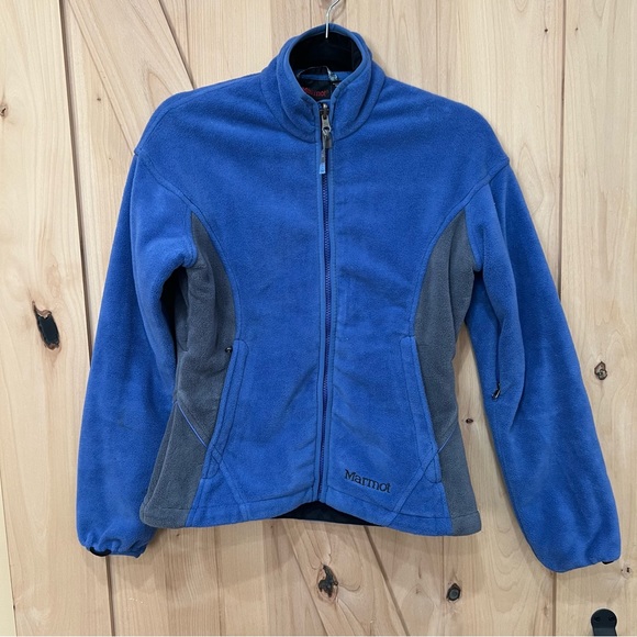Marmot Full Zip Up Fleece Jacket Size XS Blue - Picture 4 of 15